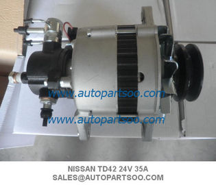 Un buen precio. ALTERNADOR del SAFARI de Alternador NISSAN TD42 23100-11T18 Nissan Patrol, 24V, 35 amperios, TD42 en línea