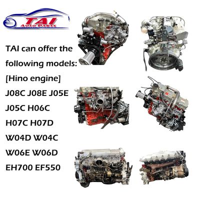 Buen precio Motor Turbo Japonés Usado 5.9L de Cilindrada 6 Cilindros Diésel para Camión Hino en línea