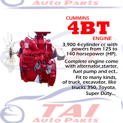 Good price 4BT 3.9L Motor de camión completo para máquinas de ingeniería de camiones Cummins en línea