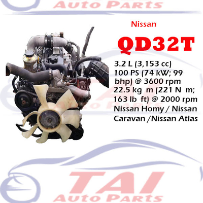 Motores originales usados de automóviles japoneses para Nissan QD32 QD32T
