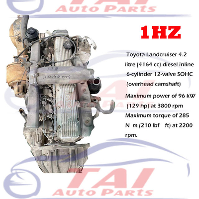Motor diesel de 1HZ original usado con caja de cambios para Toyota Land Cruiser y Coster Bus para partes de motores de automóviles usados japoneses