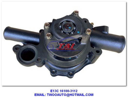 Buen precio K13c 16100-3112 Bomba de agua, bomba de agua de refrigeración para camiones Tipo 16100-3112 Para Hino K13c en línea
