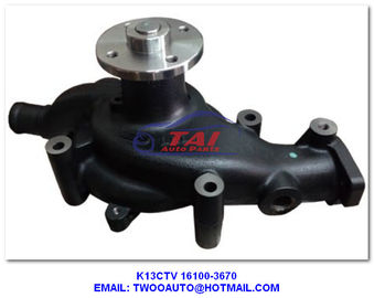 Good price Bomba de la dirección de la energía hydráulica de K13ctv, bomba de agua del motor de K13c para el OEM de Hino 16100-3670 en línea