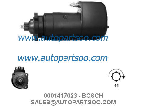 Buen precio 0001411010 0001417023 - MOTOR DE ARRANQUE BOSCH 24V 6.6KW 11T MOTORES DE ARRANQUE en línea