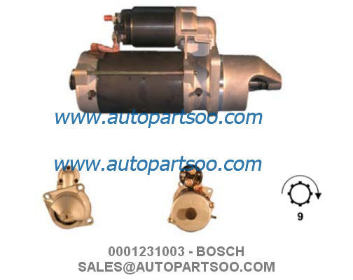 Buen precio 0001231003 0986017990 - MOTOR DE ARRANQUE BOSCH 24V 4KW 9T MOTORES DE ARRANQUE en línea