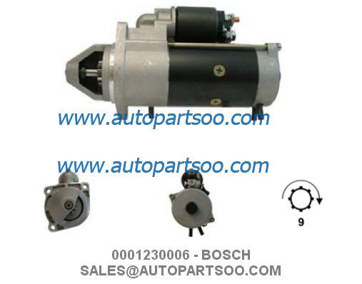 Buen precio 0001230006 0001230014 - MOTOR DE ARRANQUE BOSCH 12V 3KW 9T MOTORES DE ARRANQUE en línea