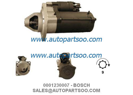 Buen precio 0001230007 0001230010 - MOTOR DE ARRANQUE BOSCH 12V 3KW 9T MOTORES DE ARRANQUE en línea