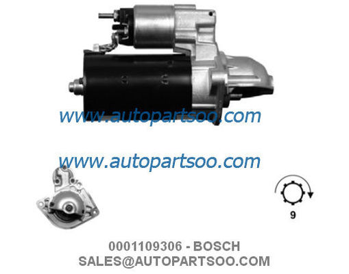 Buen precio 0001109306 0001109307 - MOTOR DE ARRANQUE BOSCH 12V 2.5KW 9T MOTORES DE ARRANQUE en línea