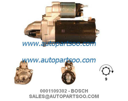 Buen precio 0001109302 0001109303 - MOTOR DE ARRANQUE BOSCH 12V 2.5KW 9T MOTORES DE ARRANQUE en línea