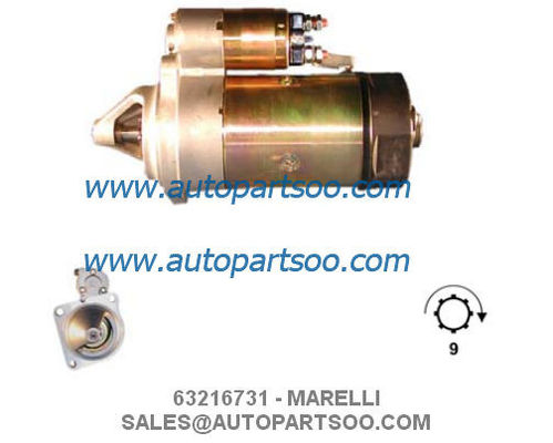 Buen precio 63216731 ​​63216747 - MOTOR ARRANQUE MARELLI 12V 4KW 9T MOTORES DE ARRANQUE en línea