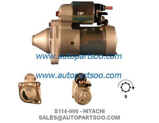 Buen precio S114-905 S114-906 - Motor de arranque HITACHI 12V 1KW 9T MOTORES DE ARRANQUE en línea