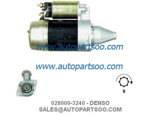 Buen precio 028000-3240 028000-4090 - Motor de arranque DENSO 12V 0.8KW 9T MOTORES DE ARRANQUE en línea