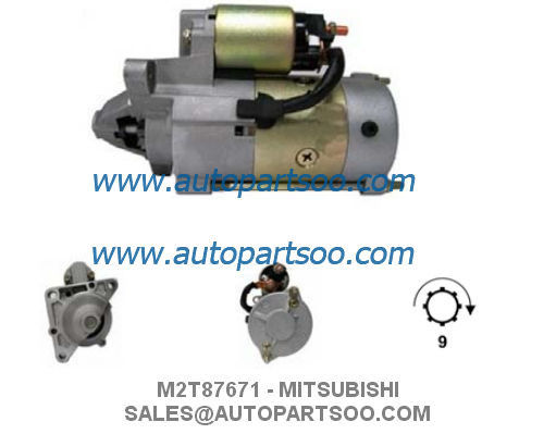 Buen precio M2T87671 0986020091 - MOTOR DE ARRANQUE MITSUBISHI 12V 2.2KW 9T MOTORES DE ARRANQUE en línea