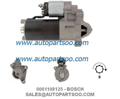 Buen precio 0001108125 0001108162 - MOTOR DE ARRANQUE BOSCH 12V 1.4KW 9T MOTORES DE ARRANQUE en línea